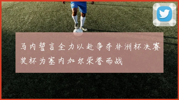 马内誓言全力以赴争夺非洲杯决赛奖杯为塞内加尔荣誉而战